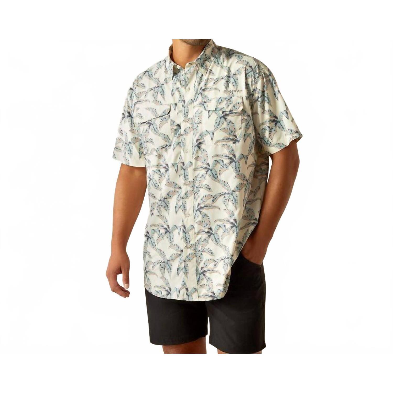 New Ariat Venttek Outbound Classic Fit Shirt In Cream